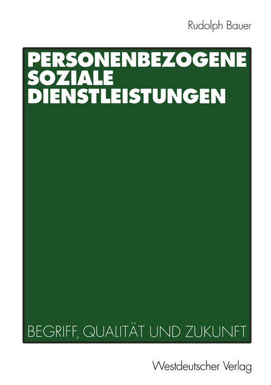 Produktbild: Personenbezogene Soziale Dienstleistungen