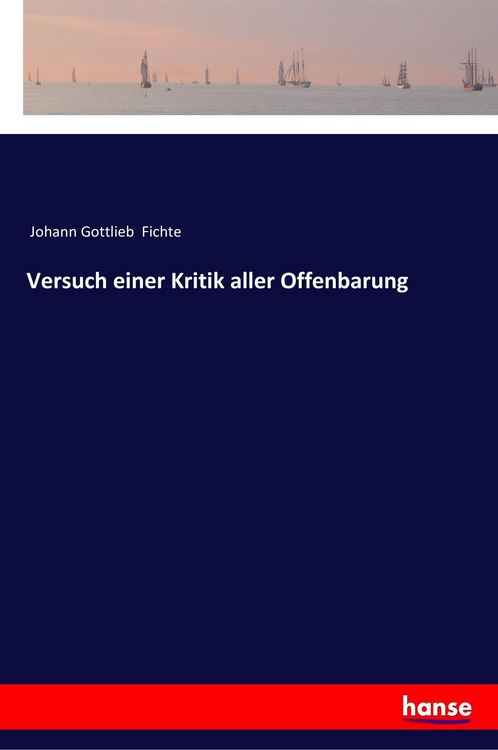 Produktbild: Versuch einer Kritik aller Offenbarung