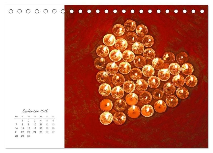 Produktbild: Ein Kalender voll Liebe (Tischkalender 2026 DIN A5 quer), CALVENDO Monatskalender