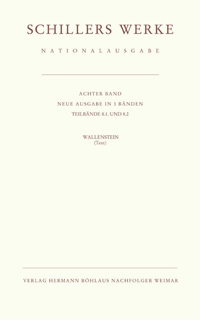 Produktbild: Schillers Werke. Nationalausgabe