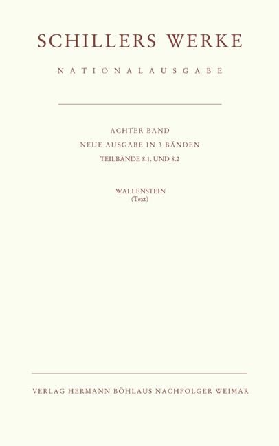 Produktbild: Schillers Werke. Nationalausgabe