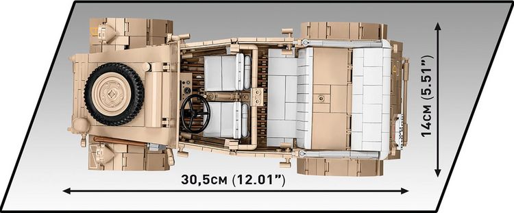 Produktbild: COBI-2803 K&uuml;belwagen Personenkraftwagen Typ 82, Klemmbausteine 1326 Teile