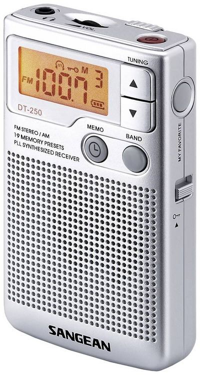 Produktbild: Sangean Pocket 250 Taschenradio UKW, MW Silber