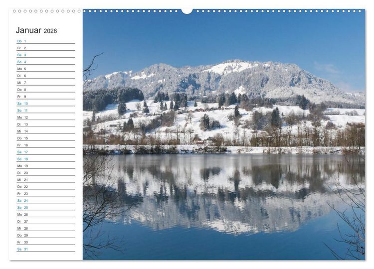 Produktbild: Faszination Alpen (Wandkalender 2026 DIN A2 quer), CALVENDO Monatskalender