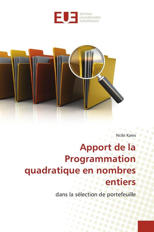 Produktbild: Apport de la Programmation quadratique en nombres entiers