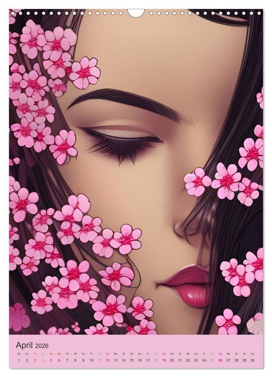 Produktbild: Japanische Kirschbl&uuml;ten - Portraits zum Tr&auml;umen (Wandkalender 2026 DIN A3 hoch), CALVENDO Monatskalender