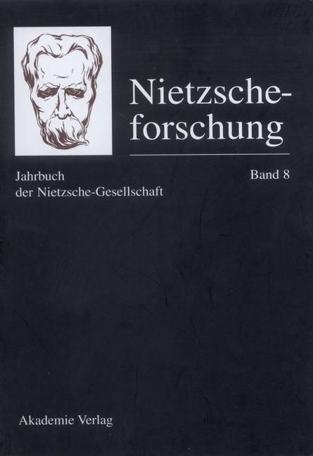 Produktbild: Nietzscheforschung Band 8