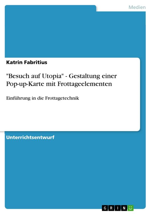 Produktbild: "Besuch auf Utopia" - Gestaltung einer Pop-up-Karte mit Frottageelementen