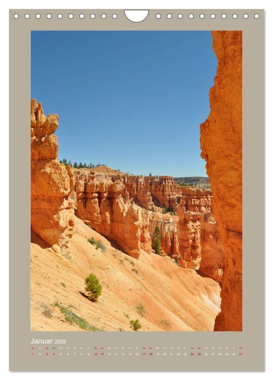 Produktbild: Erlebe mit mir den Bryce Canyon Nationalpark (Wandkalender 2026 DIN A4 hoch), CALVENDO Monatskalender