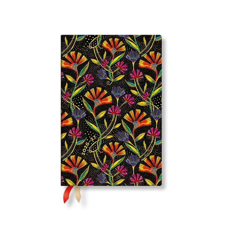 Produktbild: 2027 Wild Flowers Mini Horizontal Hardcover 18-Month Weekly Planner, 208pg, 80gsm by Paperblanks (Playful Creations)