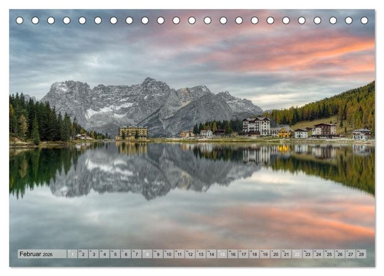 Produktbild: Faszination Dolomiten (Tischkalender 2026 DIN A5 quer), CALVENDO Monatskalender
