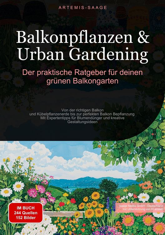 Produktbild: Balkonpflanzen & Urban Gardening: Der praktische Ratgeber f&uuml;r deinen gr&uuml;nen Balkongarten