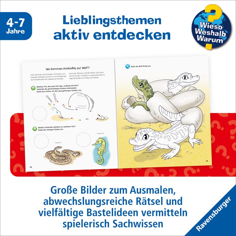 Produktbild: Wieso? Weshalb? Warum? aktiv-Heft - Tierkinder
