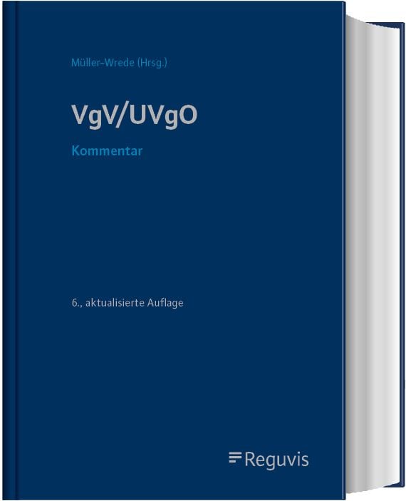 Produktbild: VgV / UVgO Kommentar