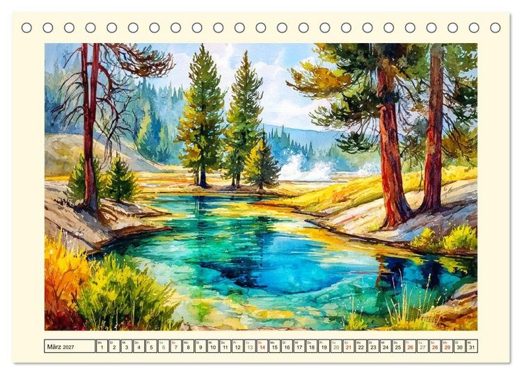 Produktbild: USA Impressionen. Zwischen Metropolen und Nationalparks (Tischkalender 2027 DIN A5 quer), CALVENDO Monatskalender