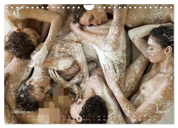 Produktbild: Farbspiele &ndash; Akt in Wei&szlig; (Wandkalender 2027 DIN A4 quer), CALVENDO Monatskalender