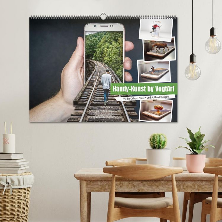 Produktbild: Handy-Kunst by VogtArt (Wandkalender 2026 DIN A2 quer), CALVENDO Monatskalender