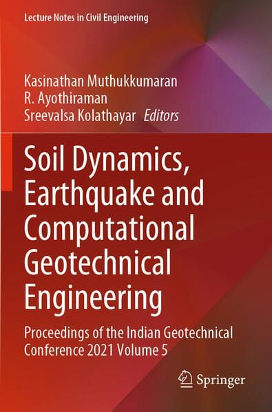 Produktbild: Soil Dynamics, Earthquake and Computational Geotechnical Engineering