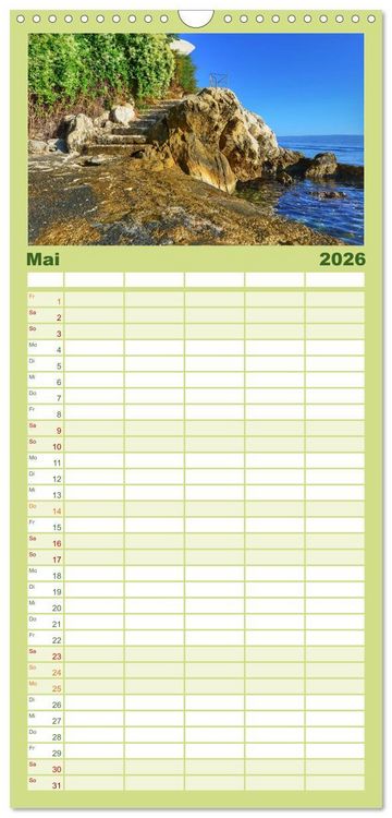Produktbild: Familienplaner 2026 - SPLIT Kroatien - Dalmatien mit 5 Spalten (Wandkalender, 21 x 45 cm) CALVENDO