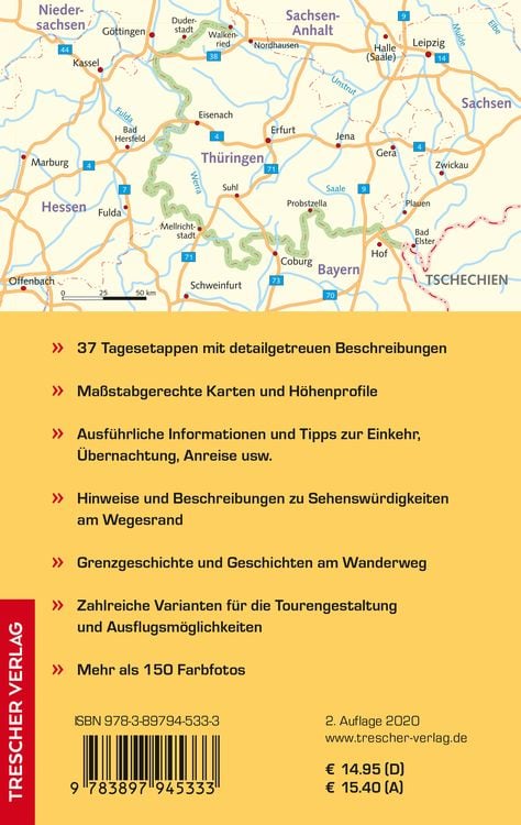 Produktbild: TRESCHER Reiseführer Grünes Band - Der Süden
