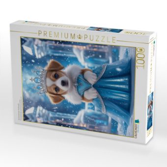 Produktbild: CALVENDO Puzzle Die Schneek&ouml;nigin-Hundewelpe | 1000 Teile Lege-Gr&ouml;&szlig;e 64x48cm Foto-Puzzle f&uuml;r gl&uuml;ckliche Stunden