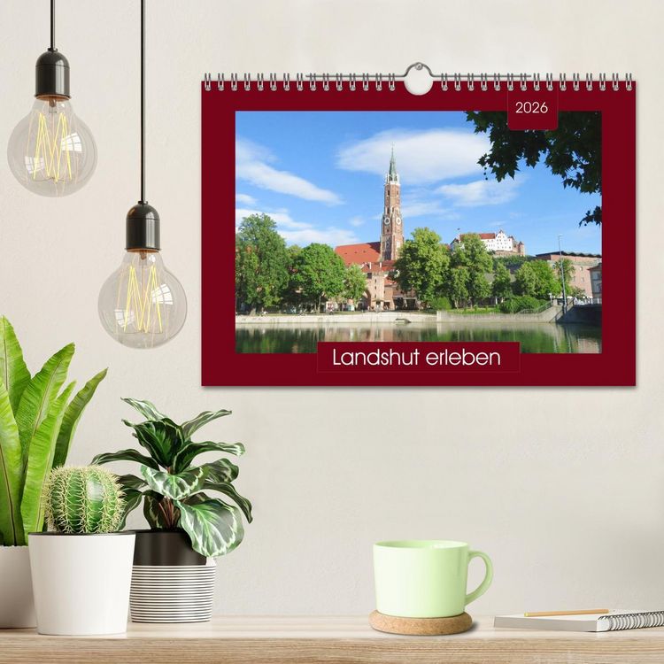 Produktbild: Landshut erleben (Wandkalender 2026 DIN A4 quer), CALVENDO Monatskalender
