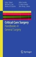 Produktbild: Critical Care Surgery