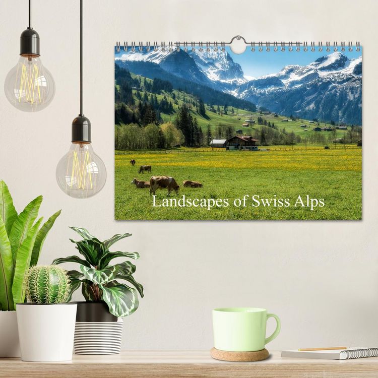 Produktbild: Landscapes of Swiss Alps (Wall Calendar 2026 DIN A4 landscape), CALVENDO 12 Month Wall Calendar