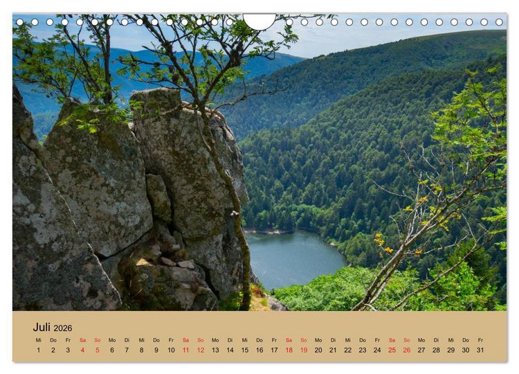 Produktbild: Landschaften im Elsass (Wandkalender 2026 DIN A4 quer), CALVENDO Monatskalender