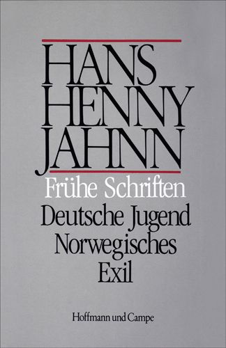 Produktbild: Werke in Einzelb&auml;nden. Hamburger Ausgabe / Fr&uuml;he Schriften. Deutsche Jugend. Norwegisches Exil