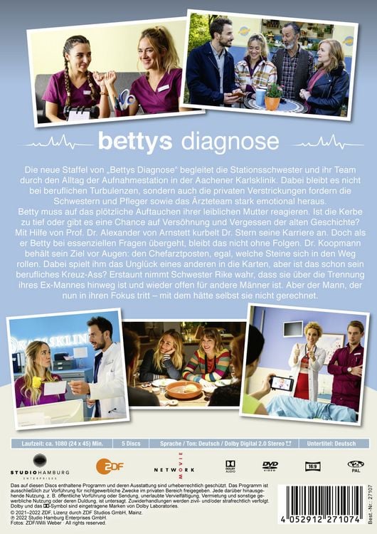 Produktbild: Bettys Diagnose Staffel 8 [5 DVDs]