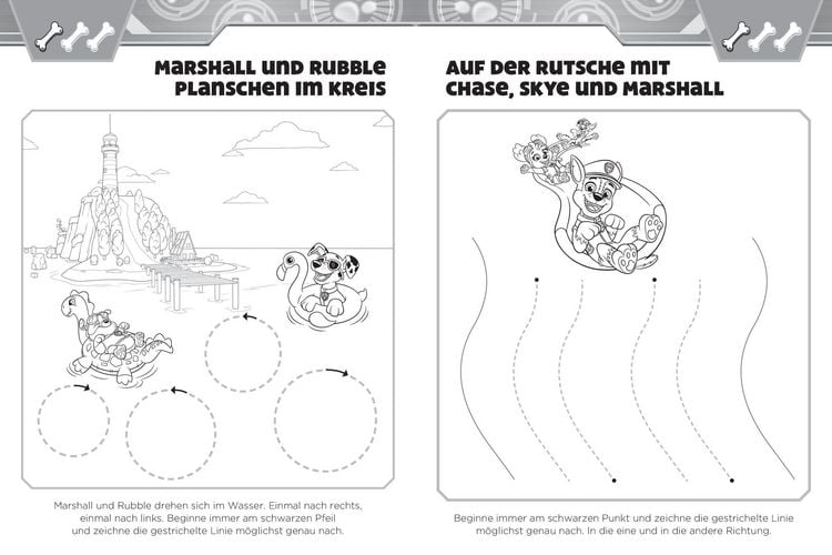 Produktbild: PAW Patrol Vorschulbuch Schwung&uuml;bungen