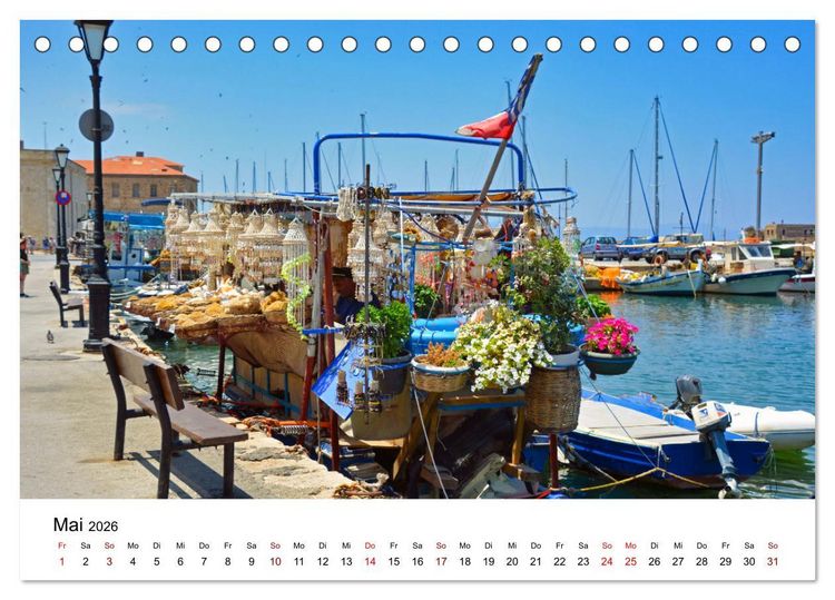 Produktbild: Kretas Wilder Westen (Tischkalender 2026 DIN A5 quer), CALVENDO Monatskalender