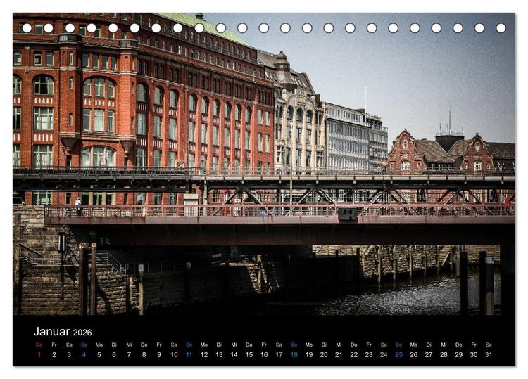 Produktbild: Hamburg (Tischkalender 2026 DIN A5 quer), CALVENDO Monatskalender