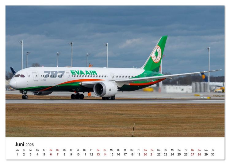 Produktbild: Boeing 787 Kalender (Tischkalender 2026 DIN A5 quer), CALVENDO Monatskalender