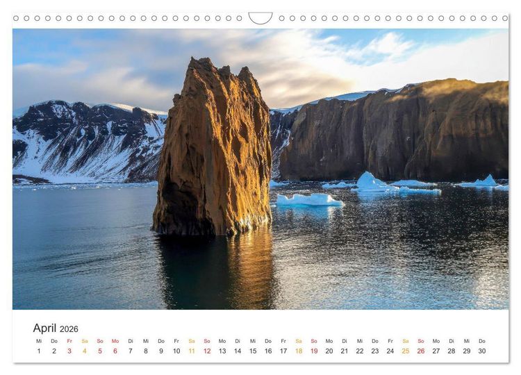 Produktbild: Antarktis - eisige Sch&ouml;nheit (Wandkalender 2026 DIN A3 quer), CALVENDO Monatskalender