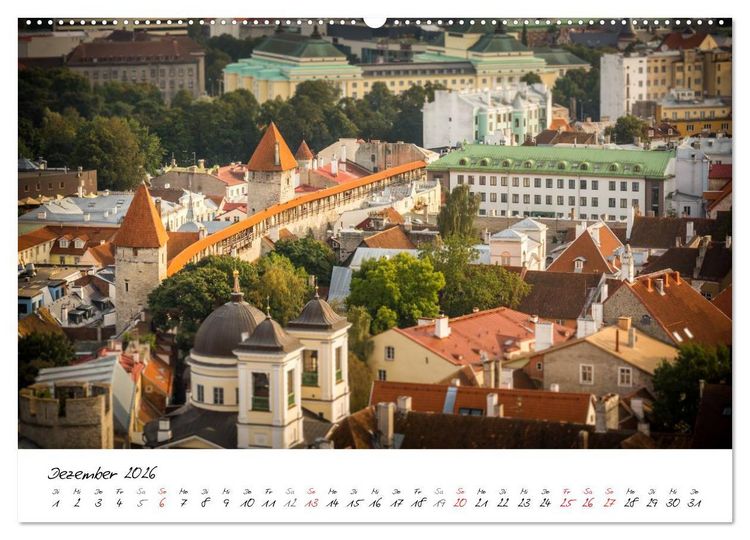 Produktbild: Tallinn Altstadt (Wandkalender 2026 DIN A2 quer), CALVENDO Monatskalender