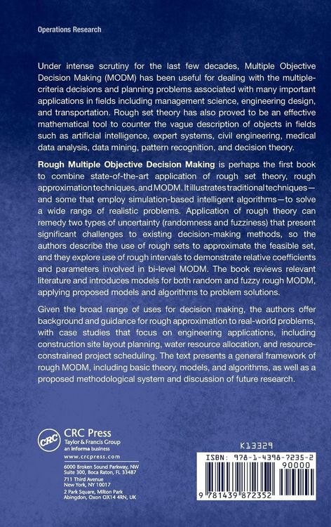 Produktbild: Rough Multiple Objective Decision Making