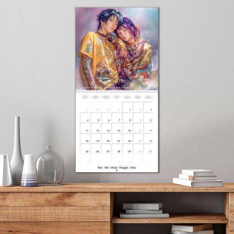 Produktbild: Women with tattoos - Inspired by Asia and the Manga style (Wall Calendar 2026 12 &times; 12 Inch) CALVENDO 12 Month Wall Calendar