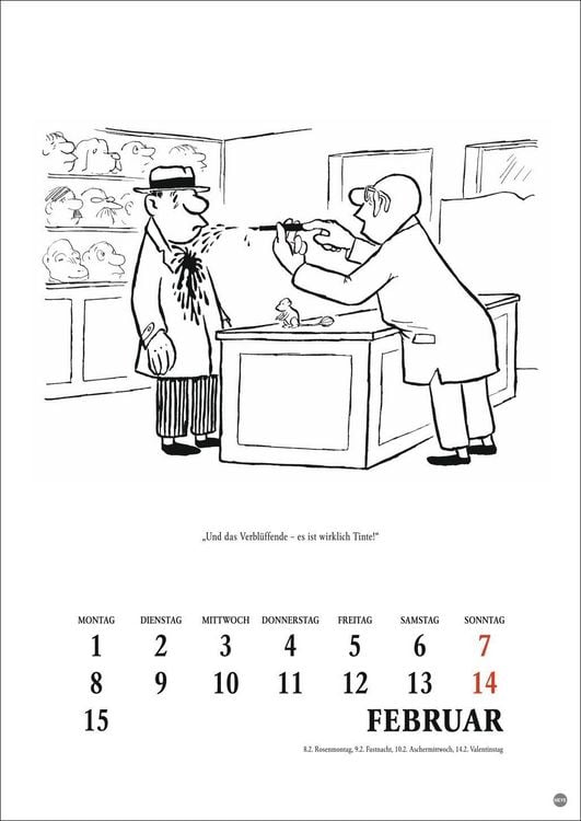 Produktbild: Loriot Heile Welt Halbmonatskalender 2027