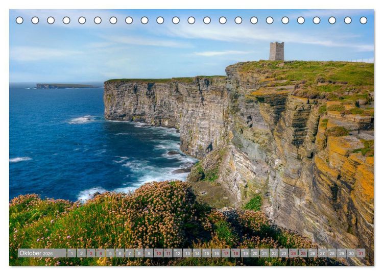 Produktbild: Orkney, Inselwelten aus Licht und Legenden. (Tischkalender 2026 DIN A5 quer), CALVENDO Monatskalender