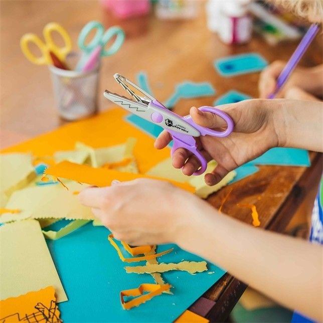 Produktbild: Fiskars Kinder Dekorscheren Zootiere 3er Set