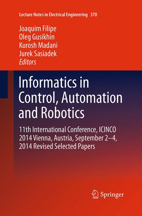 Produktbild: Informatics in Control, Automation and Robotics