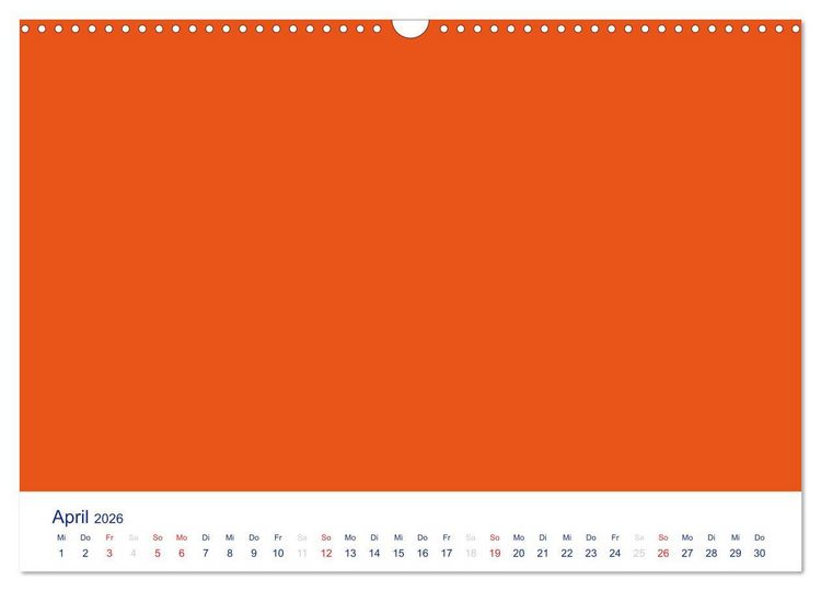 Produktbild: Farbiger Bastelkalender (Wandkalender 2026 DIN A3 quer), CALVENDO Monatskalender