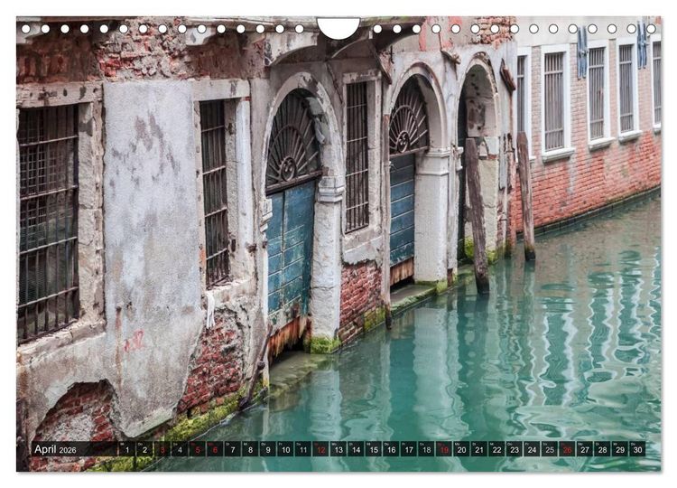 Produktbild: VENEDIG charmante Details (Wandkalender 2026 DIN A4 quer), CALVENDO Monatskalender