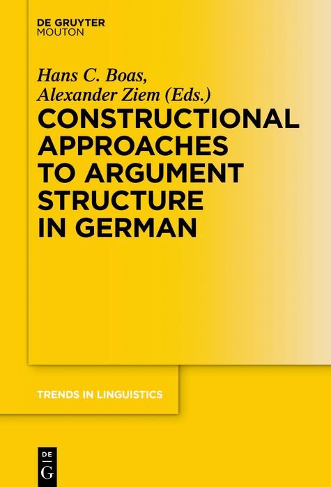 Produktbild: Constructional Approaches to Syntactic Structures in German