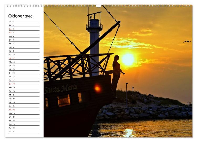 Produktbild: Treffpunkt Ostsee (hochwertiger Premium Wandkalender 2026 DIN A2 quer), Kunstdruck in Hochglanz