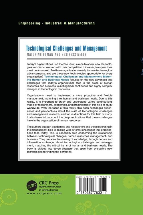 Produktbild: Technological Challenges and Management