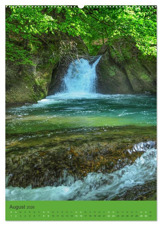 Produktbild: Wo der Wildbach rauscht im Allg&auml;u (hochwertiger Premium Wandkalender 2026 DIN A2 hoch), Kunstdruck in Hochglanz