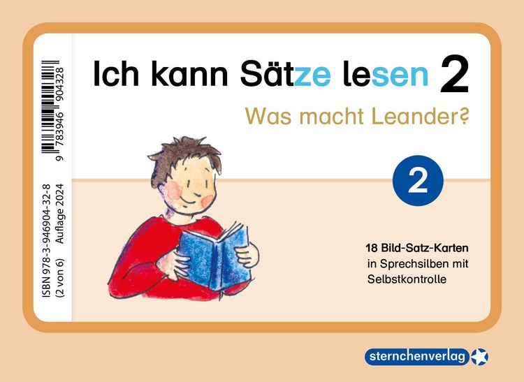 Produktbild: Ich kann S&auml;tze lesen Teil 2 in Sprechsilben mit Dana und Leander